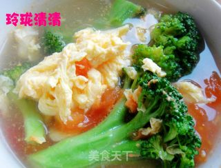 西兰花番茄鸡蛋汤的做法