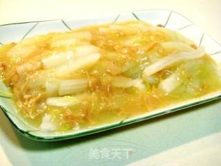 鲜美京味儿菜“干贝扒京白”的做法