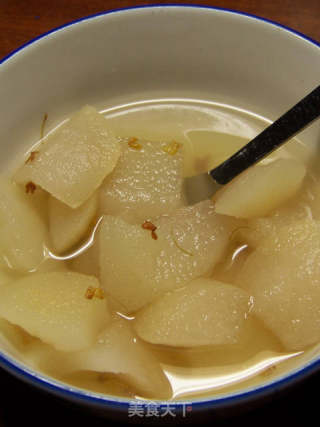 桂花雪梨糖水
