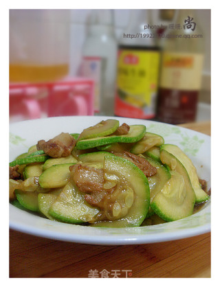 西葫芦炒肉片的做法