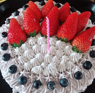 8寸戚风蛋糕--之生日蛋糕米老鼠