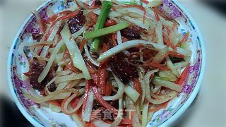 腊肠炒椰菜果的做法