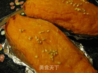 奶香焗红薯的做法