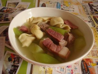 莴笋版腌笃鲜的做法