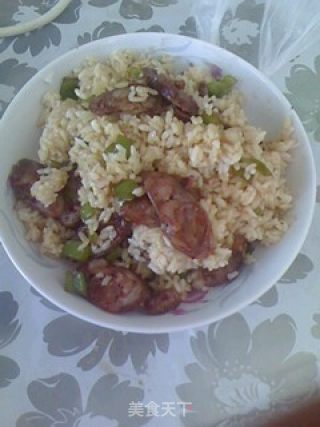 简单又美味的腊肠炒饭