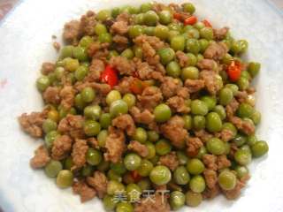 青豆肉末的做法