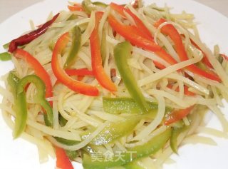酸辣土豆丝的做法