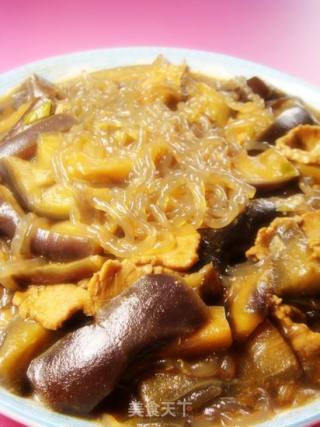 猪肉茄子炖粉条的做法