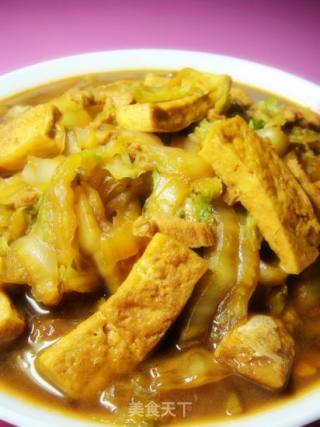 豆腐炖白菜的做法