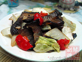 大白菜炒腊肉的做法