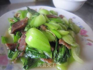 腊肠油菜的做法