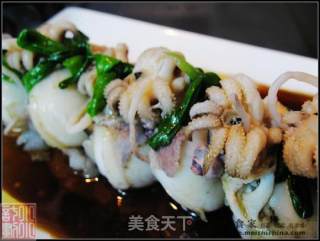 鲜辣汁淋拌鱿仔的做法
