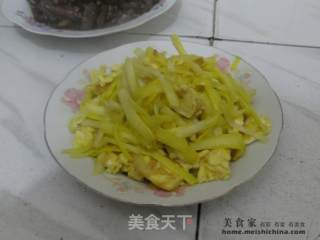 韭黄炒蛋的做法