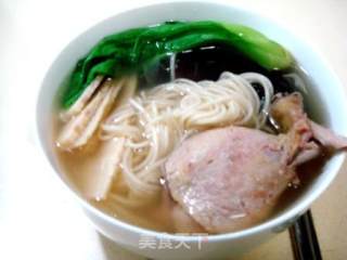 美味晚餐“上海老鸭汤面”的做法