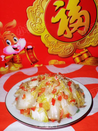 年菜之十一红红火火------椒香酸辣白菜的做法