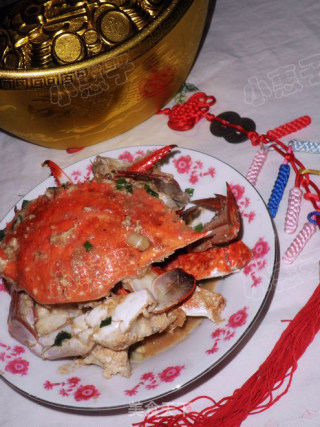 年菜之十二又鲜又香的-----葱爆大海蟹的做法