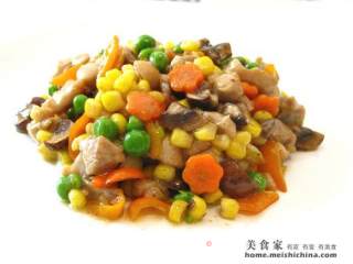 锦绣鸡丁的做法