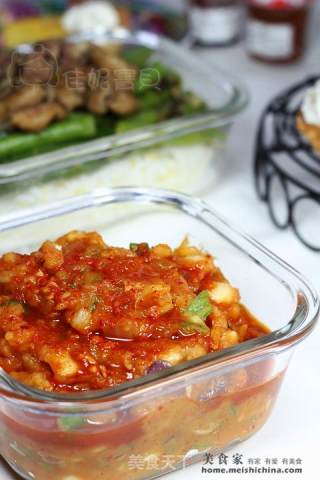 辣白菜土豆泥拌饭的做法