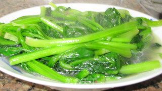 清炒菠菜的做法