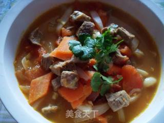 番茄牛肉汤——暖身的汤的做法