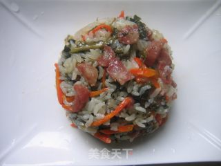 腊肠菜饭的做法