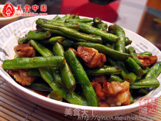 四季豆焖排骨的做法