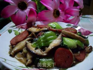 香菇扒油菜——家庭版的做法