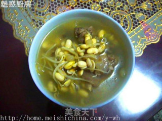 鸡汤炖黄豆芽的做法