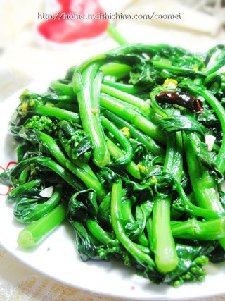 蒜蓉炒菜心的做法