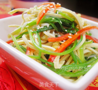 春季养生小菜【姜汁三丝】的做法