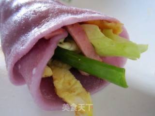 紫薯水烙馍的做法
