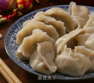 青菜酱肉饺子