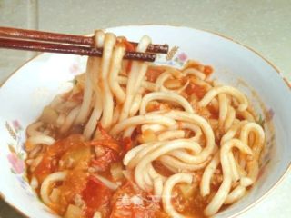 【老桃七厨房】自制——香浓茄汁乌冬面的做法