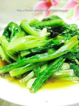 豆豉油麦菜的做法