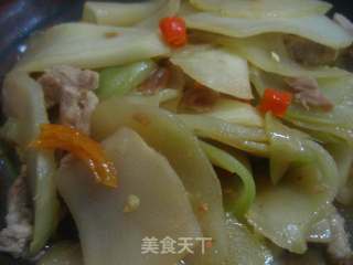 菜肉炒肉片的做法
