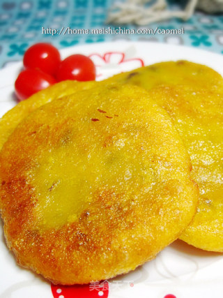 蜜豆南瓜饼的做法