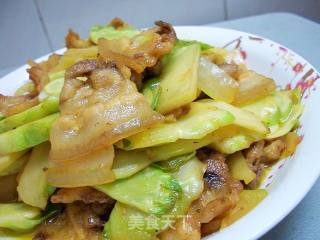 菜苔炒肉的做法