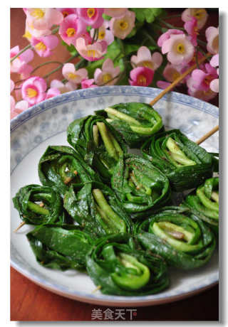 孜然烤韭菜的做法