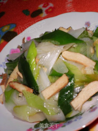 大葱炒豆干的做法