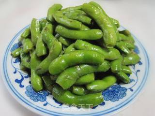 葱香毛豆夹的做法