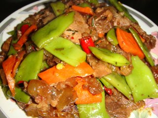 刀豆焖牛肉的做法