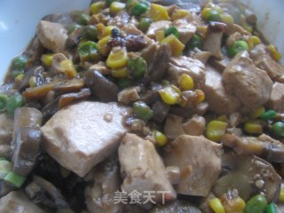 酱烧蘑菇豆腐的做法
