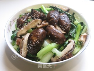 香菇小白菜的做法