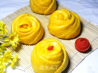南瓜花包的做法