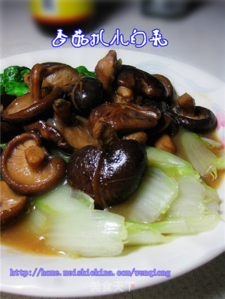 香菇扒小白菜的做法