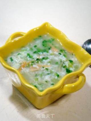 干贝菠菜粥的做法