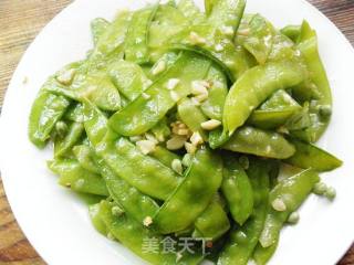 蒜香荷兰豆的做法