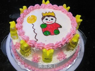 baby shower的蛋糕的做法