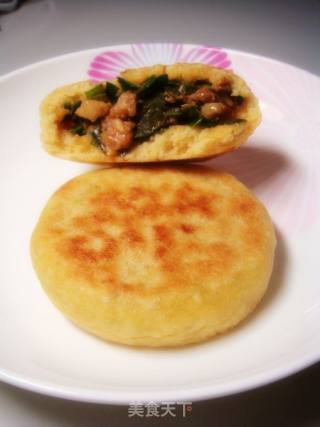 粗粮韭菜肉饼的做法