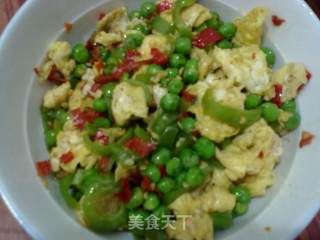剁椒荷兰豆炒鸡蛋的做法